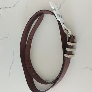 Rebecca Minkoff Suzy Iridescent Oil Slick Belt